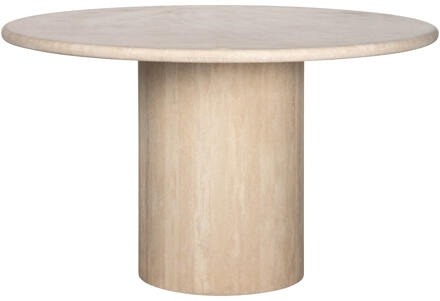 Richmond Interiors Richmond Ronde Eettafel 'Renaissance' Travertin, 130cm Beige - 130 cm