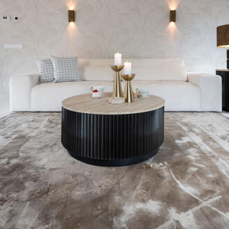 Richmond Interiors Richmond Ronde Salontafel 'Hampton' Travertin, 90cm