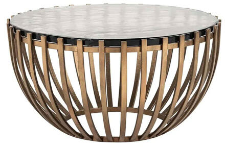 Richmond Interiors Richmond Ronde Salontafel 'Volante' Glas, Ø84cm - 84 cm