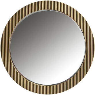 Richmond Interiors Richmond Ronde Spiegel 'Ironville' Ø86cm, kleur Goud - 86 cm