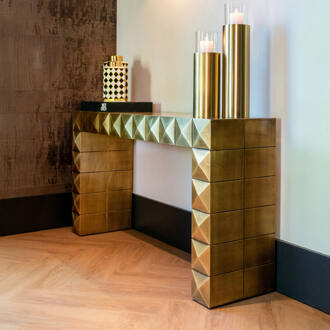 Richmond Interiors Richmond Sidetable 'Collada' 137.5 x 36cm, kleur Brushed Gold