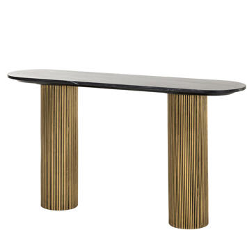 Richmond Interiors Richmond Sidetable 'Dayton' Marmer en Brass, 130cm - 130 cm