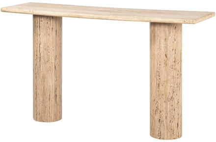 Richmond Interiors Richmond Sidetable 'Hampton' Travertin, 140cm - 140 cm