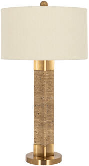 Richmond Interiors Richmond Tafellamp 'Aaliyah' Marmer en bouclé