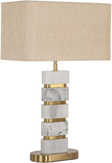 Richmond Interiors Richmond Tafellamp 'Lenore' Marmer Goud