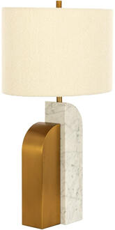 Richmond Interiors Richmond Tafellamp 'Liliana' Marmer en Bouclé
