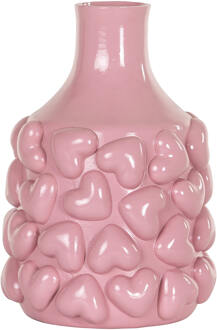 Richmond Interiors Richmond Vaas 'Alexia' 21cm, kleur Roze - 21 cm