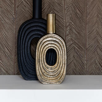 Richmond Interiors Richmond Vaas 'Emar' 31cm, kleur Brushed Gold - 31 cm