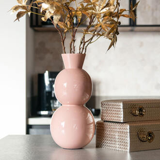 Richmond Interiors Richmond Vaas 'Jared' 37cm hoog, kleur Roze - 37 cm
