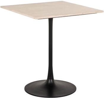 Richmond Interiors Richmond Vierkante Bistrotafel 'Tavolo' Marmer, 70 x 70cm Zwart