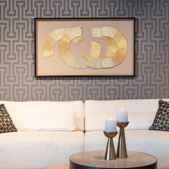 Richmond Interiors Richmond Wall Art 'Eden' 145 x 85cm, kleur goud
