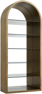Richmond Interiors Richmond Wandkast 'Bowic' 210 x 90cm, kleur Brushed Gold