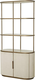 Richmond Interiors Richmond Wandkast 'Tivoli' 197 x 100cm, kleur Beige Wit