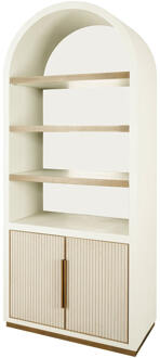 Richmond Interiors Richmond Wandkast 'Tivoli' 210 x 90cm, kleur Beige Wit