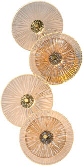 Richmond Interiors Richmond Wandlamp 'Linzi' 4-lamps, kleur Brushed Gold