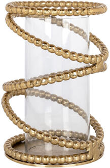 Richmond Interiors Richmond Windlicht 'Jaden' 30cm hoog, kleur Brushed Gold - 30 cm