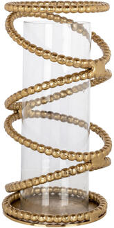 Richmond Interiors Richmond Windlicht 'Jaden' 40cm hoog, kleur Brushed Gold - 40 cm