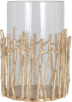 Richmond Interiors Richmond Windlicht 'Loretta' 32cm, kleur Goud - 32 cm