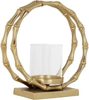 Richmond Interiors Richmond Windlicht 'Merlyn' 27cm hoog Goud - 27 cm