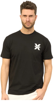 Richmond Klassiek Zwart Katoenen T-shirt Richmond , Black , Heren - S