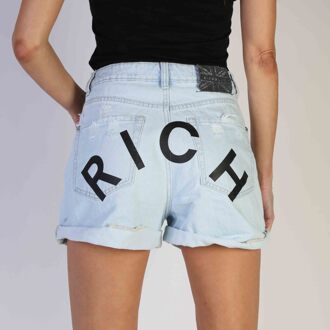 Richmond Lichte Was Denim Shorts Klassieke Pasvorm Lichtblauw - EU 44 / UK 16