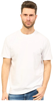Richmond Witte Katoenen Crew Neck T-shirt Richmond , White , Heren - 2Xl,L,M,S