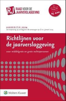 Richtlijnen Voor De Jaarverslaggeving, Middelgrote En Grote Rechtspersonen 2024