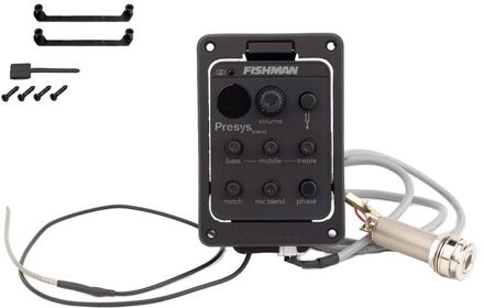 Richwood PSY-301 replacement part Fishman Presys Blend preamp with pickup, mic and endpin jack