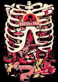 Rick and Morty Anatomy Park T-shirt - Zwart - M