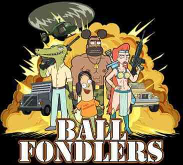 Rick and Morty Ball Fondlers T-shirt - Zwart - L