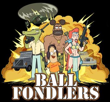 Rick and Morty Ball Fondlers T-shirt - Zwart - S
