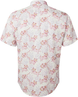 Rick and Morty Cat overhemd - XXL Wit