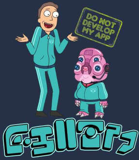 Rick and Morty Do Not Develop My App Sweatshirt - Navy - L Blauw
