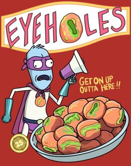 Rick and Morty Eyeholes T-shirt - Zavvi Exclusive - Rood - S