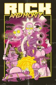 Rick and Morty Gbeye Rick And Morty Action Movie Poster 61x91,5cm Multikleur