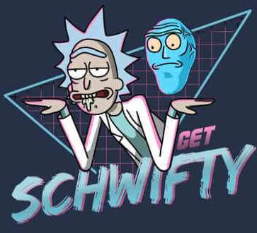 Rick and Morty Get Schwifty Hoodie - Navy - M
