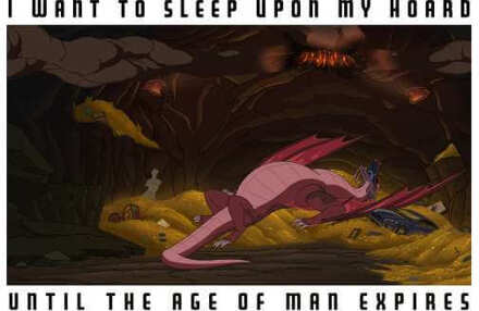 Rick and Morty I Want To Sleep Upon My Hoard Sweatshirt - White - XXL Wit