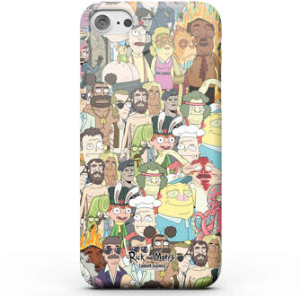 Rick and Morty Interdimentional TV Characters Telefoonhoesje (Samsung en iPhone) - iPhone 7 - Snap case - mat