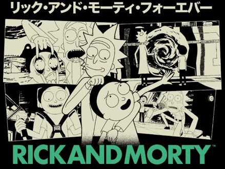 Rick and Morty Intergalactic Buds! Unisex T-Shirt - Black - 4XL Zwart