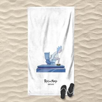 Rick and Morty King Of Shit Toilet Beach Towel
