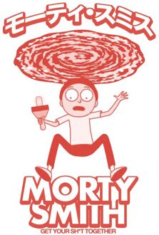 Rick and Morty Manga Morty Unisex T-Shirt - White - M Wit