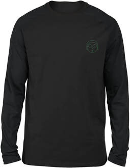 Rick and Morty Morty Embroidered Unisex Long Sleeved T-Shirt - Black - L