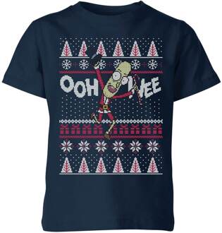 Rick and Morty Ooh Wee Kids' Christmas T-Shirt - Navy - 110/116 (5-6 jaar) Blauw - S