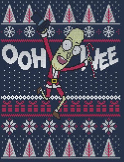 Rick and Morty Ooh Wee Women's Christmas T-Shirt - Navy - XL