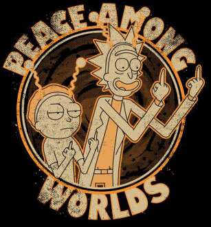 Rick and Morty Peace Among Worlds Sweatshirt - Black - XS