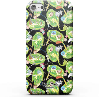 Rick and Morty Portals Characters Telefoonhoesje (Samsung en iPhone) - iPhone 5C - Tough case - glossy