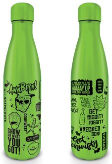 Rick and Morty Quotes Metale Drink Fles