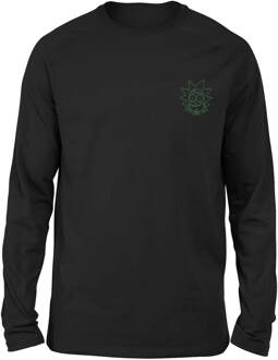 Rick and Morty Rick Embroidered Unisex Long Sleeved T-Shirt - Black - L