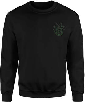 Rick and Morty Rick Embroidered Unisex Sweatshirt - Black - S