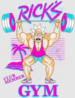 Rick and Morty Rick's Gym Dames T-shirt - Grijs - L